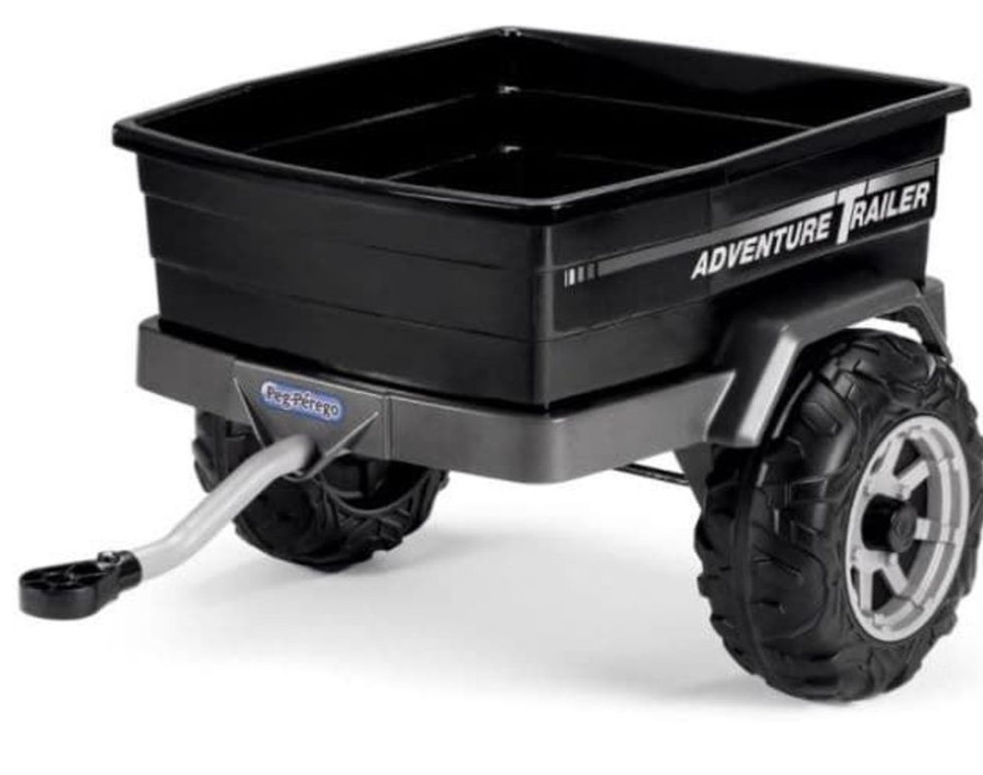 Peg Perego Remolque Volquete Negro Para Gaucho Y Polaris Peg Perego Adventure Trailer Igtr0937 Jeep Electricos Ninos