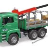 Bruder Camion Grua Forestal De Juguete Man- Escala 1:16 Bruder 02769 Forestal Bruder