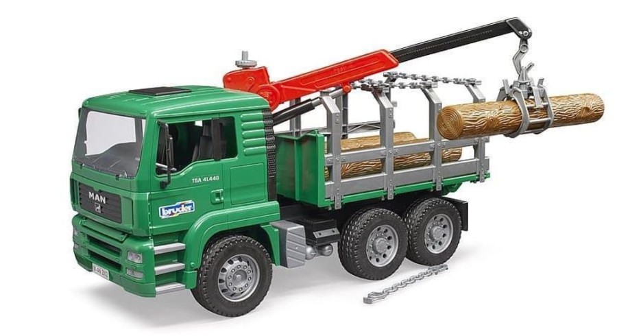 Bruder Camion Grua Forestal De Juguete Man- Escala 1:16 Bruder 02769 Forestal Bruder