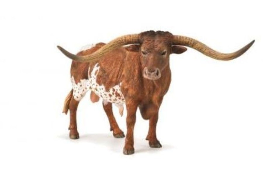 COLLECTA Toro De Juguete Texano Cuernos Largos | Collecta Animales De Granja