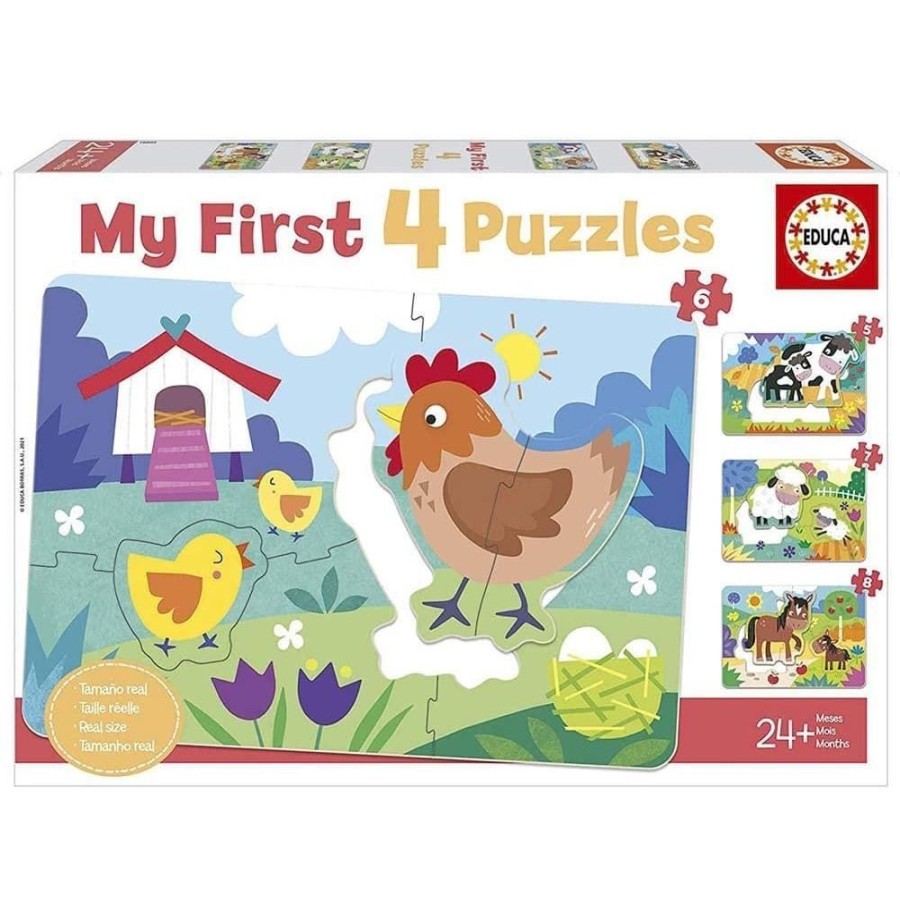 Educa Puzzle Progresivo Animales 4 En 1 Educa - Puzzles Puzzles