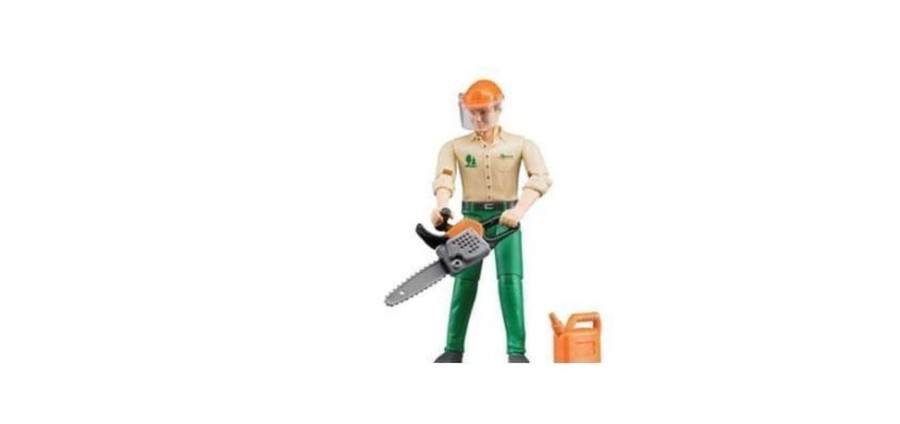 Bruder Trabajador Forestal De Juguete + Accesorios - Escala 1:16 Bruder 60030 Forestal Bruder