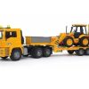 Bruder Camion Plataforma De Juguete Man Tga + Pala Mixta Jcb- Escala 1:16 Bru Camiones Bruder