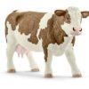 Schleich Vaca Fleckvieh De Juguete Schleich 13801 Animales De Granja