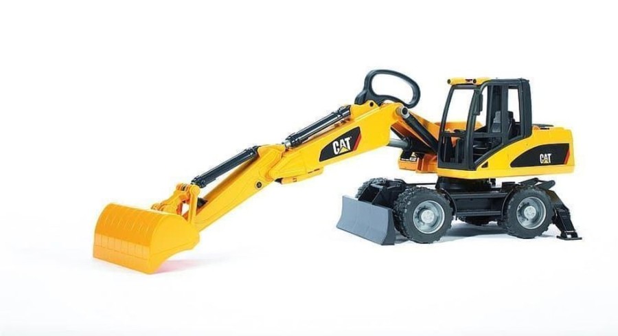 Bruder Excavadora De Juguete Caterpillar Ruedas- Escala 1:16 Bruder 02445 Excavadoras Bruder