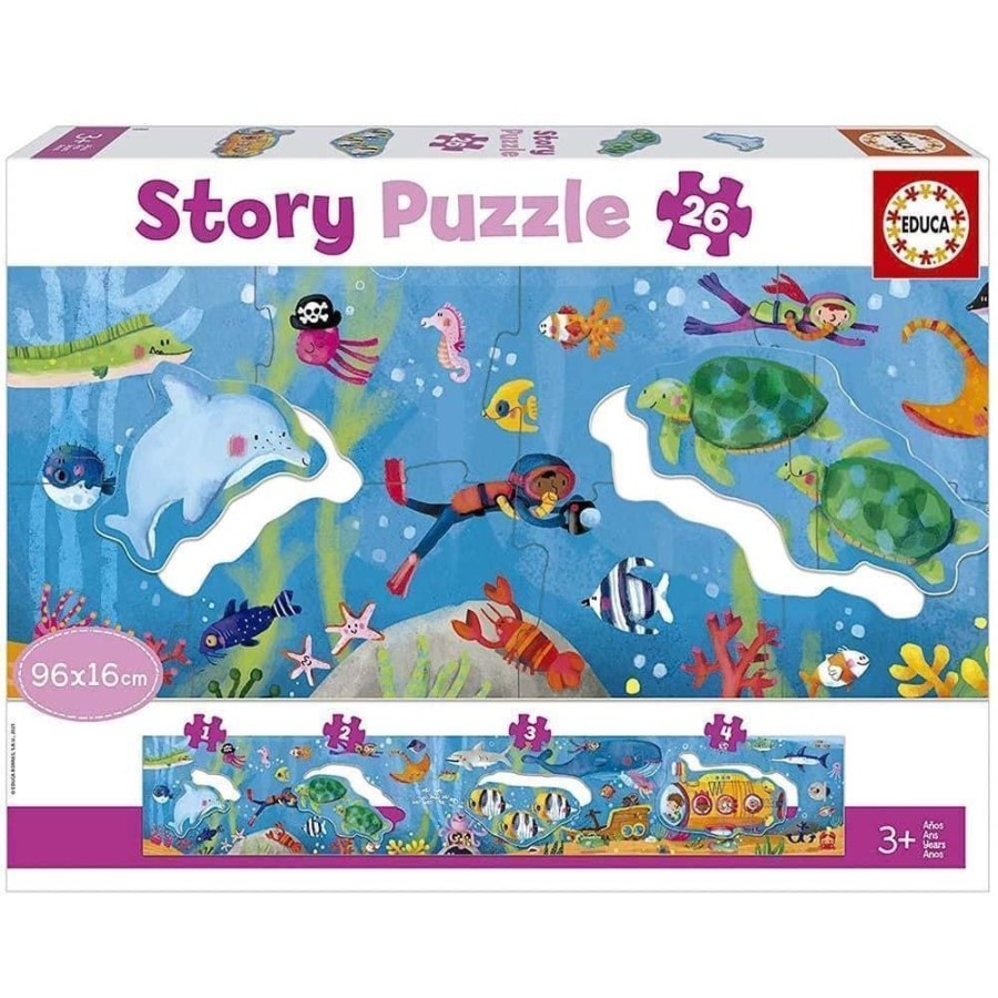 Educa Puzzle Infantil Mundo Marino 26 Piezas Educa Puzzles