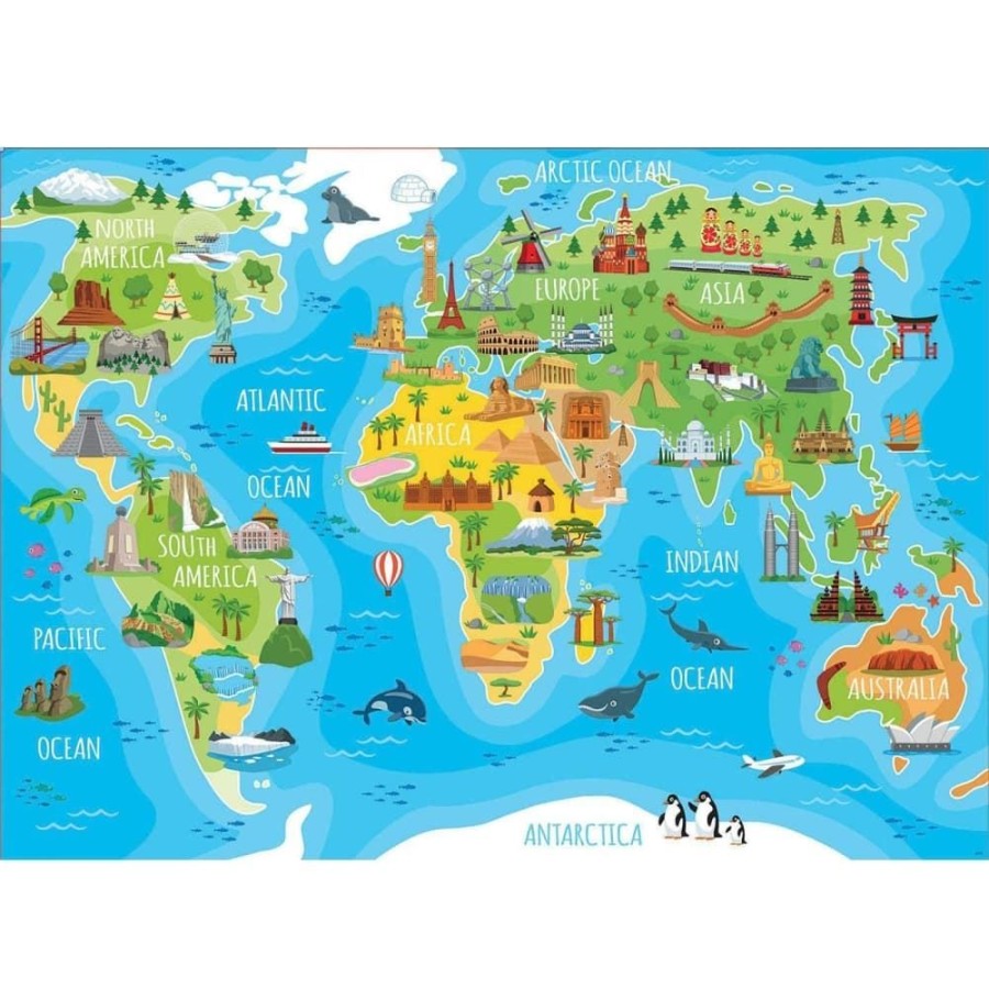 Educa Puzzle Mapa Monumentos 150 Piezas Educa - Otros Juguetes Puzzles