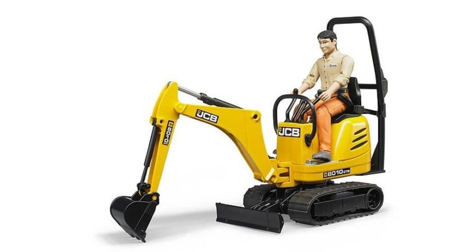 Bruder Mini Excavadora De Juguete + Trabajador Jcb- Escala 1:16 Bruder 62002 Excavadoras Bruder