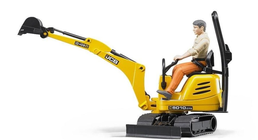 Bruder Mini Excavadora De Juguete + Trabajador Jcb- Escala 1:16 Bruder 62002 Excavadoras Bruder