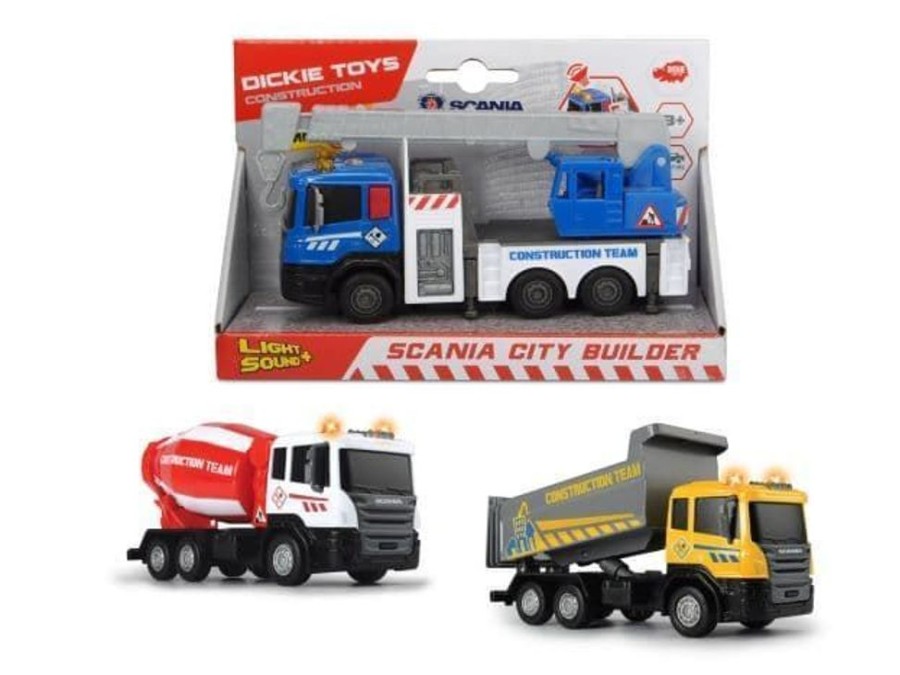 Dickie Toys Camion Scania Construccion Con Luz Y Sonido | Dickie Toys Primera Edad