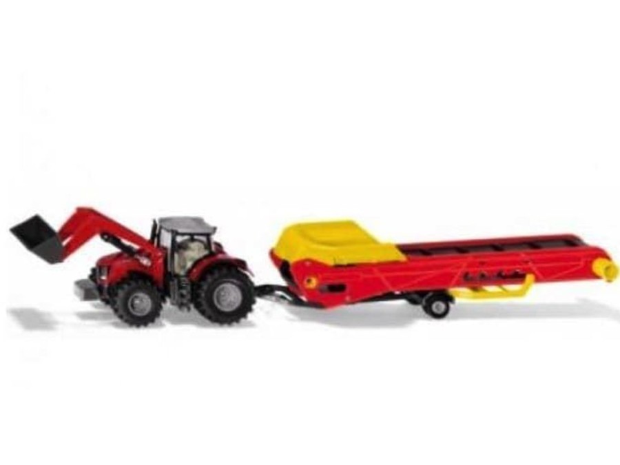 Siku Tractor Massey Ferguson Transportador De Juguete Esc 1:50 Siku 1996 Escala 1:50