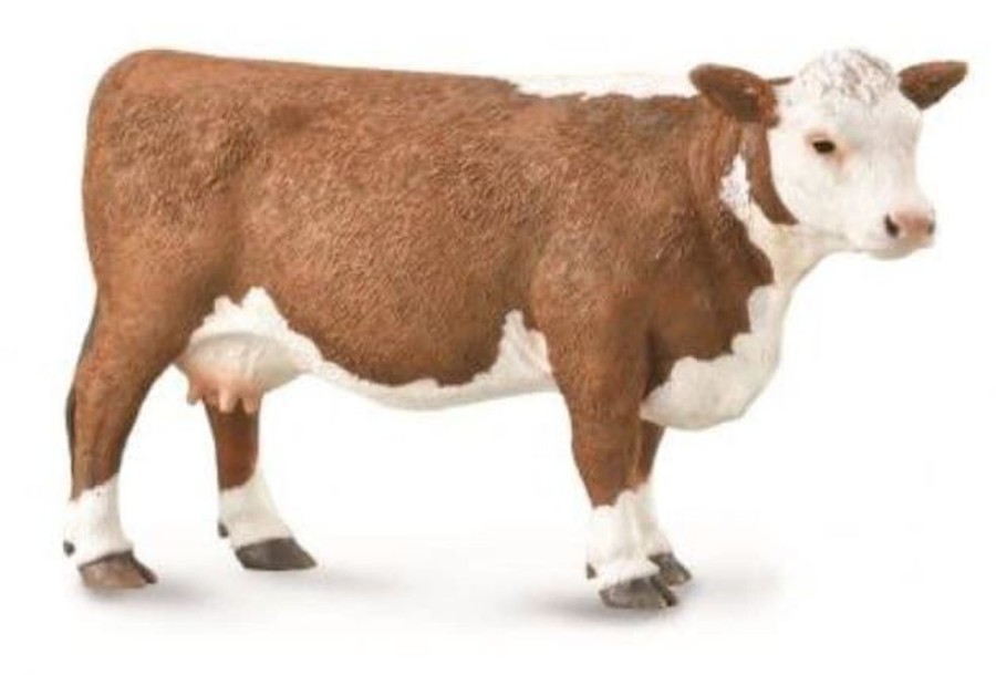 COLLECTA Vaca De Juguete Hereford | Collecta - Granjas Y Animales Animales De Granja